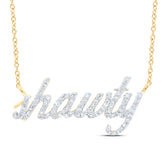 3/8CTW-DIA NK GIFT "shawty" NECKLACE (18 INCH)